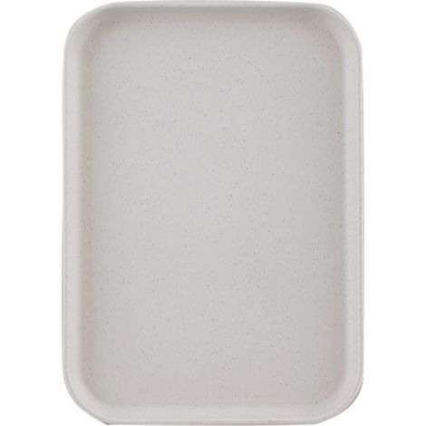 Plateau de service rectangulaire en paille de blé, style nordique, pour cupcakes, fruits ou snacks, idéal pour maison, bureau ou restaurant, couleur beige, format S (environ 25x17cm). (1/5)