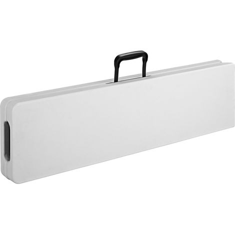 Bancos plegables para cerveza, juego de 2, blancos, 1,83 m, para interior y exterior (1/5)