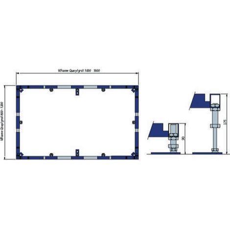 V&B Montagerahmen für Duschwannen ab 1000x1000 (1/2)