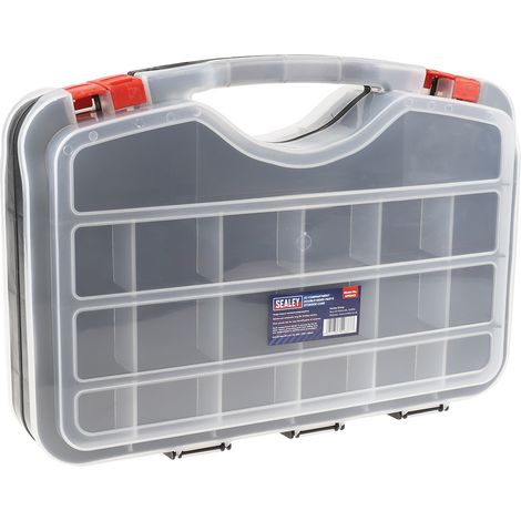 Boite compartimentée RS PRO, 42 Compartiments, Plastique, 95mm x 420mm x 300mm ( Prix pour 1 ) (1/5)