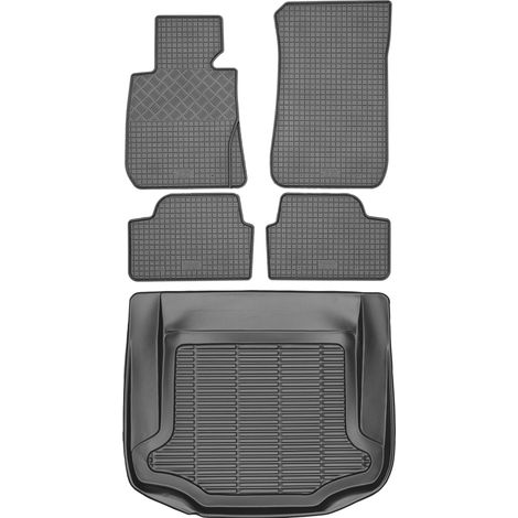 Juego de alfombrillas de goma para coche y alfombrilla para maletero para BMW Serie 1 E87 Hatchback (2004-2011). (1/5)