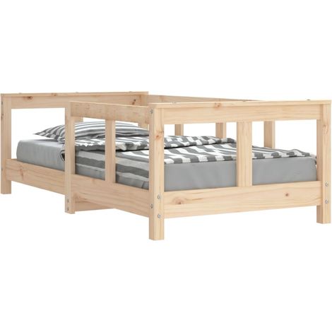 Cadre de lit pour enfant 70x140 bois de pin massif (1/5)
