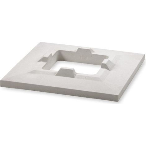 Aspirador Estático Cuadrado para Chimenea - Tiro Óptimo Sin Retorno de Humos - 65 × 65 × 9,2 cm - Palet - Blanco