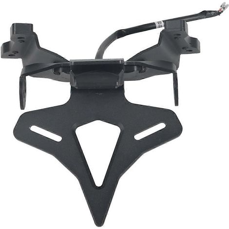 Kurzer hinterer Kennzeichenhalter für Motorräder, schwarz (1/5)