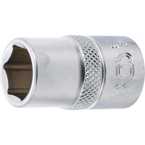 BGS Steckschlüssel-Einsatz Sechskant Antrieb Innenvierkant 12,5 mm (1/2") SW 9/16" - 2773