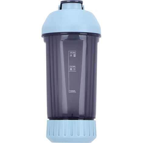 Extracteur Manuel à Rouleau - Shaker pour Jus et Smoothies - Tasse Portable Sans Électricité - 500 ml - Bleu Clair (1/5)
