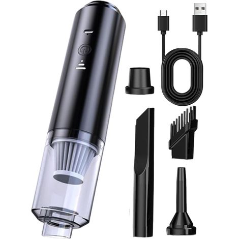 Cordless Car Vacuum - Handheld Rechargeable Cleaner Lightweight Portable Design with Strong Suction for Dust, Dirt, Pet Hair, and Crumbs, Ideal for Cars, Trucks, SUVs (1/5)