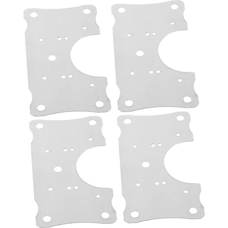 4pièces Kit De Réparation De Charnières Inoxydable Pour Portes De Meubles Plaques De Fixation De Charnières Pour Armoires Et Placards Facile à Installer Et Résistant