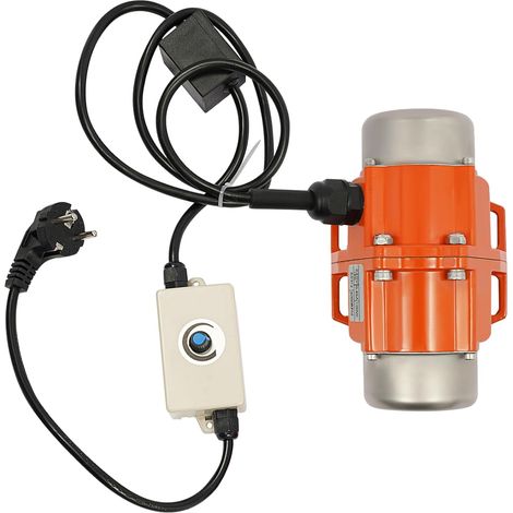 Moteur électrique vibrant, 220 V, 100 W, moteur vibrant vitesse réglable de 1 500 à 3 000 tr/min, IP65, force de vibration de 38 kg, pour applications industrielles, systèmes de convoyage (1/5)