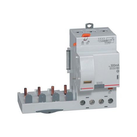 Bloc différentiel adaptable à vis DX³ pour disjoncteur 1 module par pôle 4 Pôles 400V 63A type F 300mA sélectif LEGRAND 410555 (1/3)