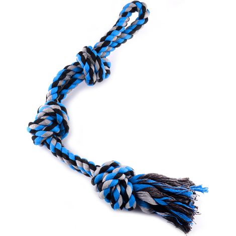 Juguete para perros con resorte: pelota extensible de acero inoxidable para juegos de tirar y aflojar al aire libre (99 cm) con cuerda para tirar (23 pulgadas). (1/5)