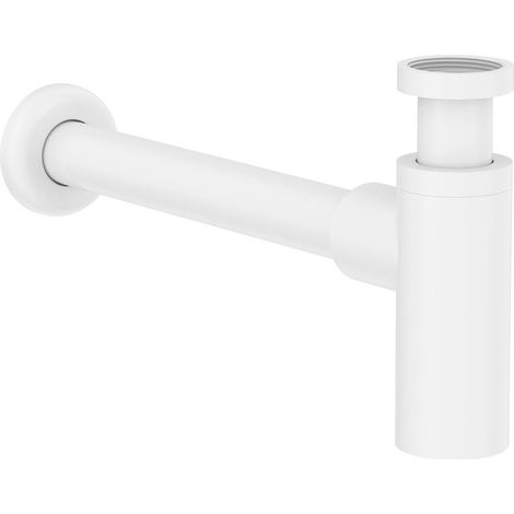 Basic - Siphon mural cylindrique de 1 1/4" pour lavabo. Tube de 300 mm - Collection AQUA - Roca - Couleur: Blanc (1/2)
