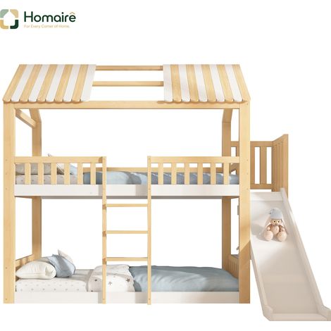 Bett Weiß aus Polyester 247 x 171 x 220 cm Holz mit Stauraum HOMAIRE (1/5)
