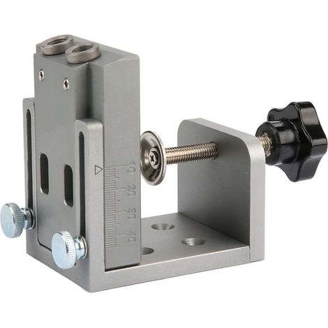 GARRYFIZH Kit de gabarit de perçage précis pour alignement et positionnement, outil de menuiserie Pocket Strong pour assemblage et travail du bois (1/5)