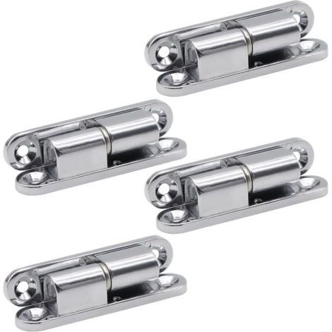 4 Pièces Charnière Détachable Muet pour Placard Meuble - Acier Charnières pour Portes en Bois et Métal (1/5)