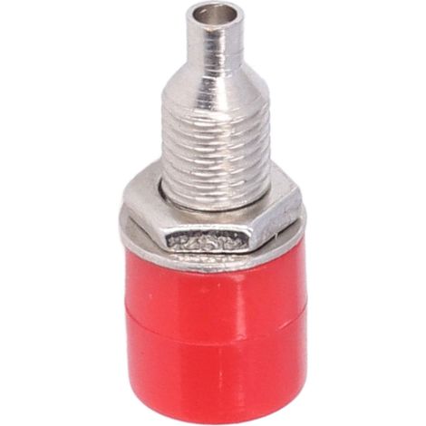 Lot de 100 fiches bananes M6 4 mm, excellente transmission et fabrication, accessoires de connexion électrique, rouge (1/5)