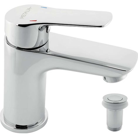 Novaservis Metalia 54 - Waschtischarmatur mit ClickClack-Ablaufgarnitur, Chrom 54003,0