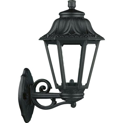 Applique classique INDURA MINI 6 IP55 E27 42W Noir (1/2)