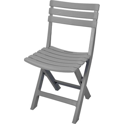 Kunststoff Klappstuhl 80 x 45 cm - grau - Garten und Balkon Bistrostuhl klappbar