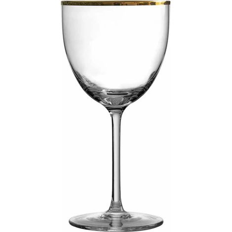 4 x verres NICK & NORA - Gold Rim - 17cl - Urban Bar