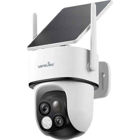 Sistema de cámaras de seguridad, WiFi 2.4G, alimentación solar, 1 unidad. (1/2)