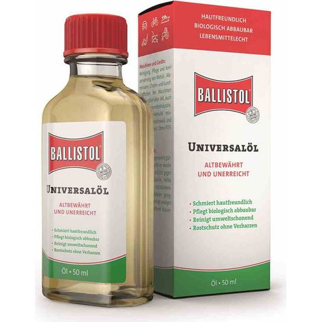Ballistol Universalöl 50 ml flüssig Mehrzwecköl Schmieröl Maschinenöl Pflegeöl