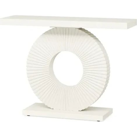 Table console élégante avec plateau MDF et structure métallique robuste (1/5)