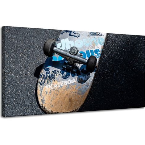 Leinwanddruck Jugend-Skateboard 120x60 cm