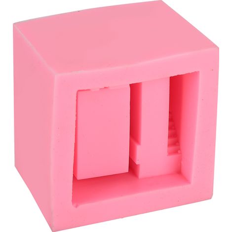 Moule en silicone en forme de maison unique pour pots de fleurs, gâteaux, savons et béton - Accessoires de bricolage (1/5)
