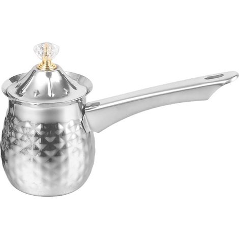 Turkish Coffee Pot, Coffee Machine, Stainless Steel Coffee Pot, Stovetop, Chocolate Milk Warmer with Spout 200 ml (1/5)