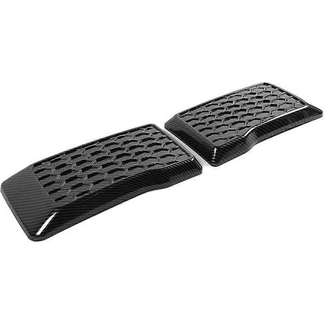 1 paire de protections de pare-chocs avant en fibre de carbone, garniture de couvercle pour 2015-2020, remplacement extérieur gauche et (1/5)