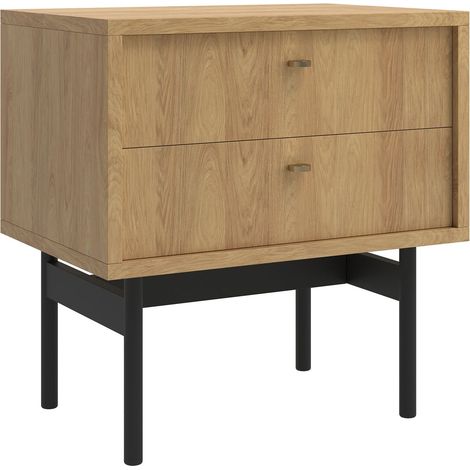 Selsey OLAR - Table de chevet - 55cm - couleur du bois de caryer (1/5)