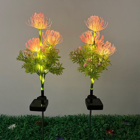 Lampe Solaire Extérieur 2 Pièces Lampes Solaires à Fleurs, Decoration Jardin Exterieur Étanche Lumière Solaire Exterieur (1/5)