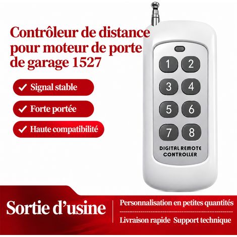 Télécommande sans fil RF 433 MHz 3 boutons code 1527 3 9,2 × 4 × 1,4 cm 300 g – Livraison gratuite (1/5)