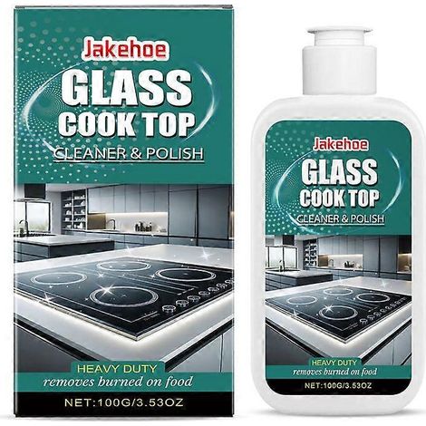 Produit de nettoyage et de polissage pour plaques vitrocéramiques. Nettoyage de la cuisine. Décontamination et nettoyage des plaques vitrocéramiques électromagnétiques. (1/4)