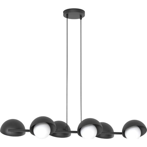 Lampada a sospensione moderna nera sfere vetro 6xG9 BOOM Emibig (1/5)