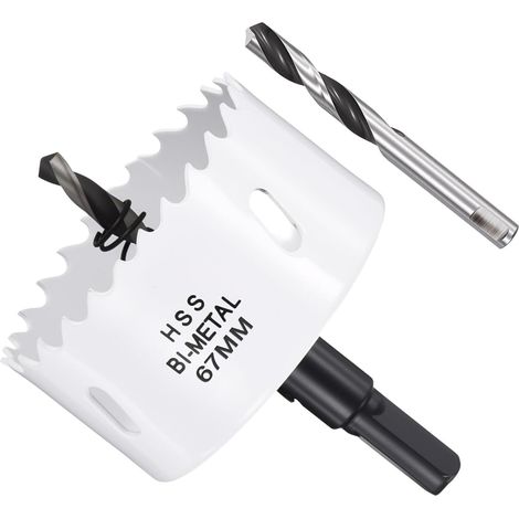 Kit de Scie Cloche Bi-Métal 67mm en Acier M42 Blanc (1/5)