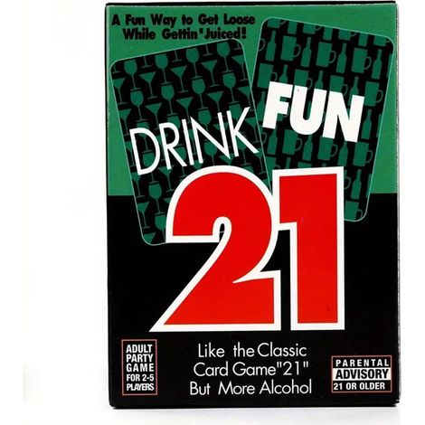 Jeu de cartes Drink Fun 21, jeu à boire pour adultes, jeu de cartes amusant pour les fêtes, jeu de société.