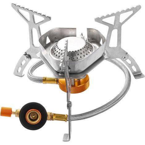 Portable Folding Windproof Gas Stove 3000W Slotted Stove with Ignition (1/5)
