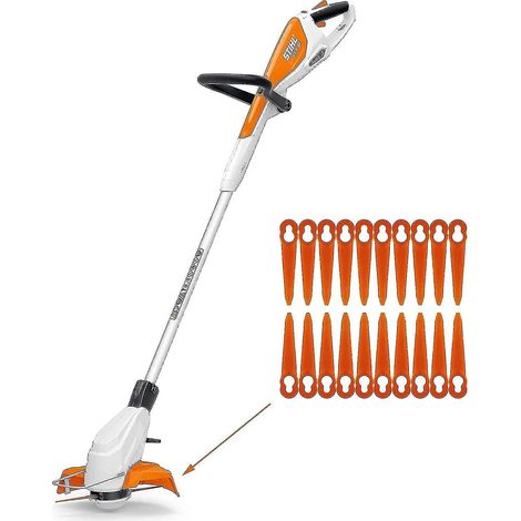Lot de 100 lames compatibles avec les coupe-bordures Stihl Polycut 2-2, Polycut 3-2, FSA 45, FSA 57 et FSE 52, lames en plastique pour coupe-bordures sans fil Stihl H35