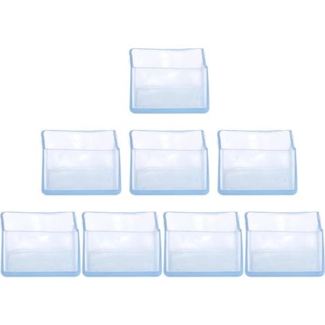 embouts de pieds de table transparents en PVC, protecteurs de sol anti (1/5)