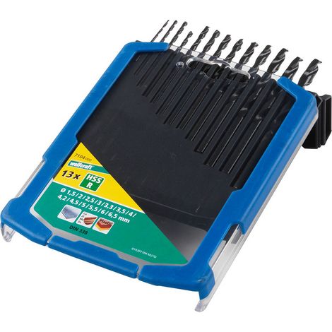 Jeu De Forets Pour Métal Hss Fl, 13 Pièces, Ø1,5-6,5 7104000 - WOLFCRAFT