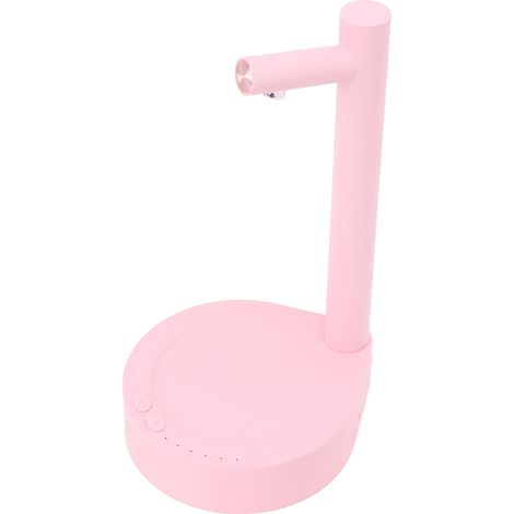 Tragbarer Tischwasserspender mit abnehmbarer, 6-stufig verstellbarer elektrischer Wasserpumpe für Zuhause, Büro und Outdoor-Aktivitäten, Rosa (1/5)