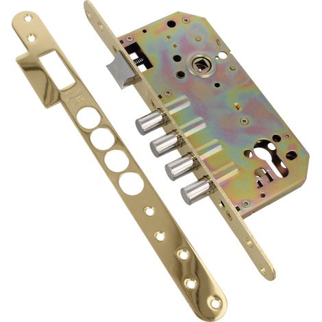 AMIG Serrure encastrée 101 BASE 50/85 Acier Laitonné verni (1/5)