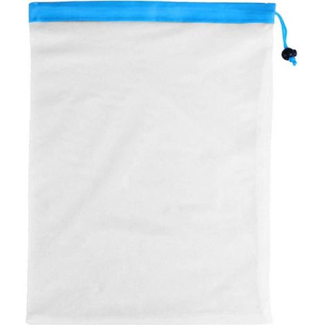 Set of 5 reusable, washable, and eco-friendly mesh bags for fruits and vegetables with drawstring closure for shopping and storing fruits and vegetables (1/5)