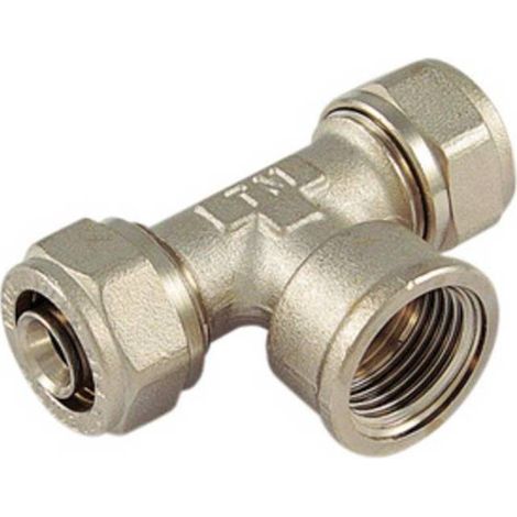5 x RACCORDO TEE FEMMINA 16X1/2X16 P/MULTISTRATO