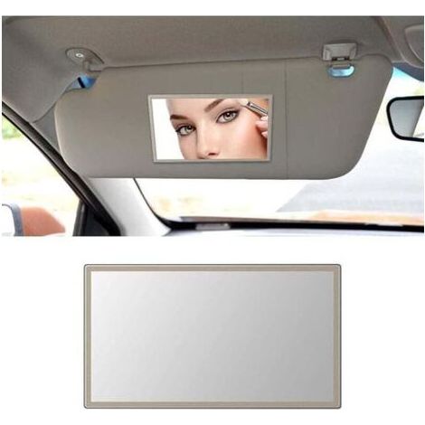 Miroir pare Soleil Voiture, Miroir Pare Soleil De Voiture, Miroir de Courtoisie Voiture, Voiture Miroir de Courtoisie, Miroir de Maquillage Voiture, Petit, 110 x 65 MM (1/4)