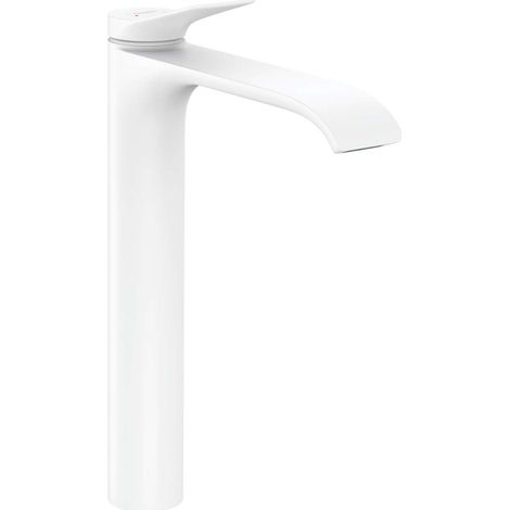 Hansgrohe Vivenis - Grifo de lavabo 250, con desagüe, EcoSmart, blanco mate 75040700 (1/3)
