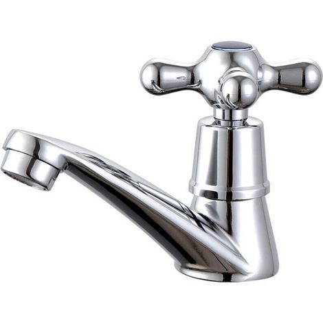 Single Cold Water Faucet, Chrome Basin Water Faucet, For Home Bathroom (1/4)