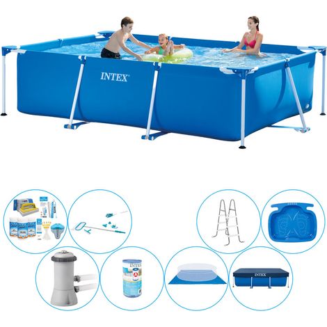 Intex Piscine Tubulaire Rectangulaire - 300x200x75 cm - 8-pièces  S20050 (1/5)